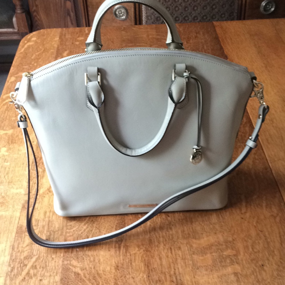 BRAHMIN DUXBURY SATCHEL LARGE TOPSAIL LEATHER